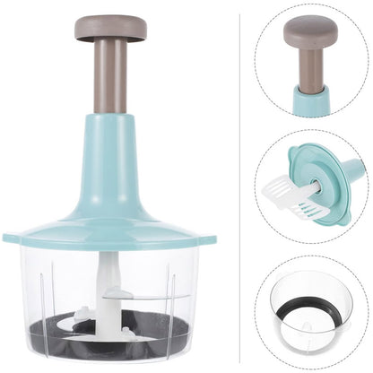 2 Liter Manual Food Chopper Vegetable Grinder Hand Press