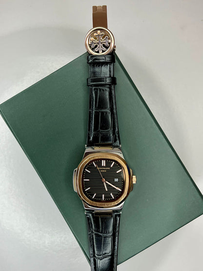 Patek Philippe Geneve Leather Strap Watch