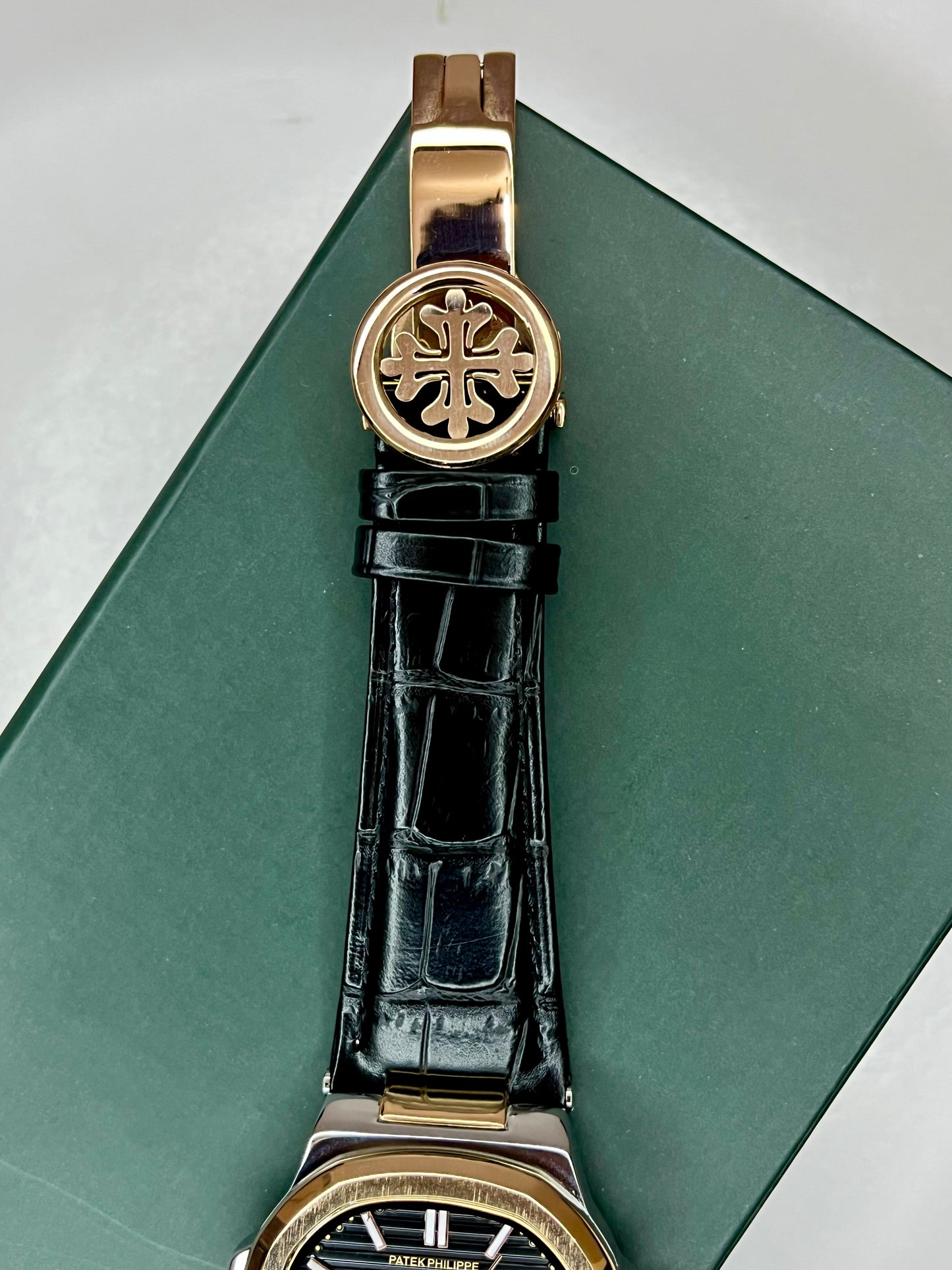 Patek Philippe Geneve Leather Strap Watch