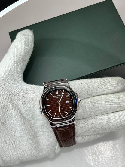 Patek Philippe Geneve Leather Strap Watch