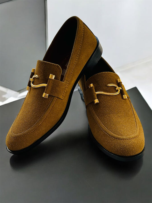 Luxury Suede Brown Loafers