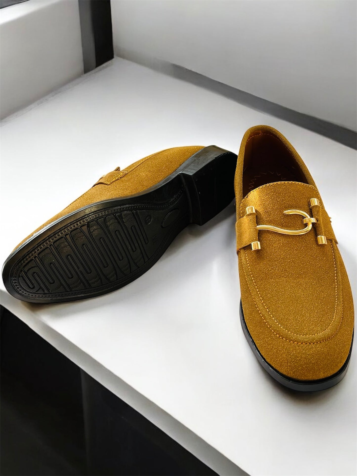 Luxury Suede Brown Loafers