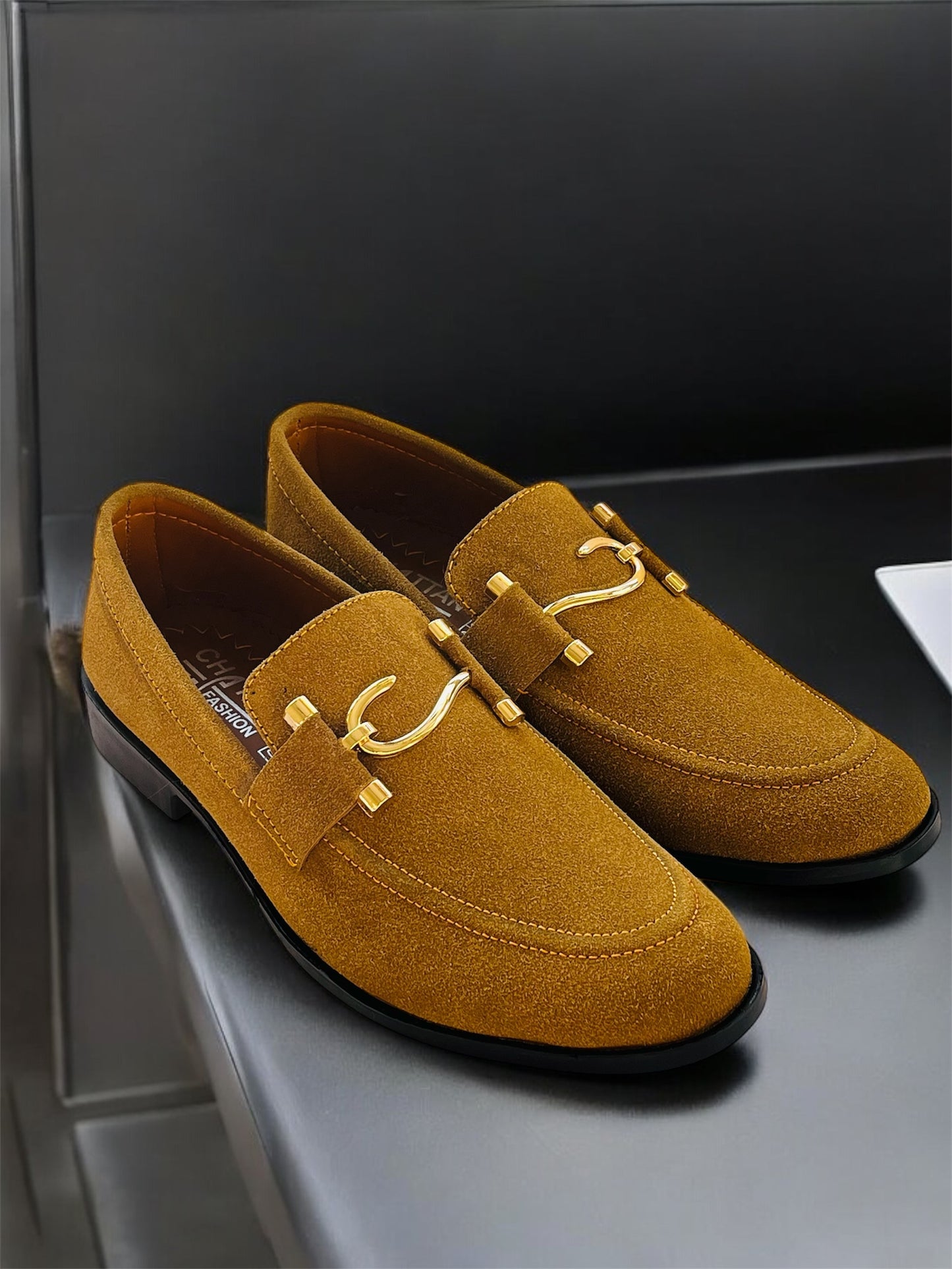 Luxury Suede Brown Loafers