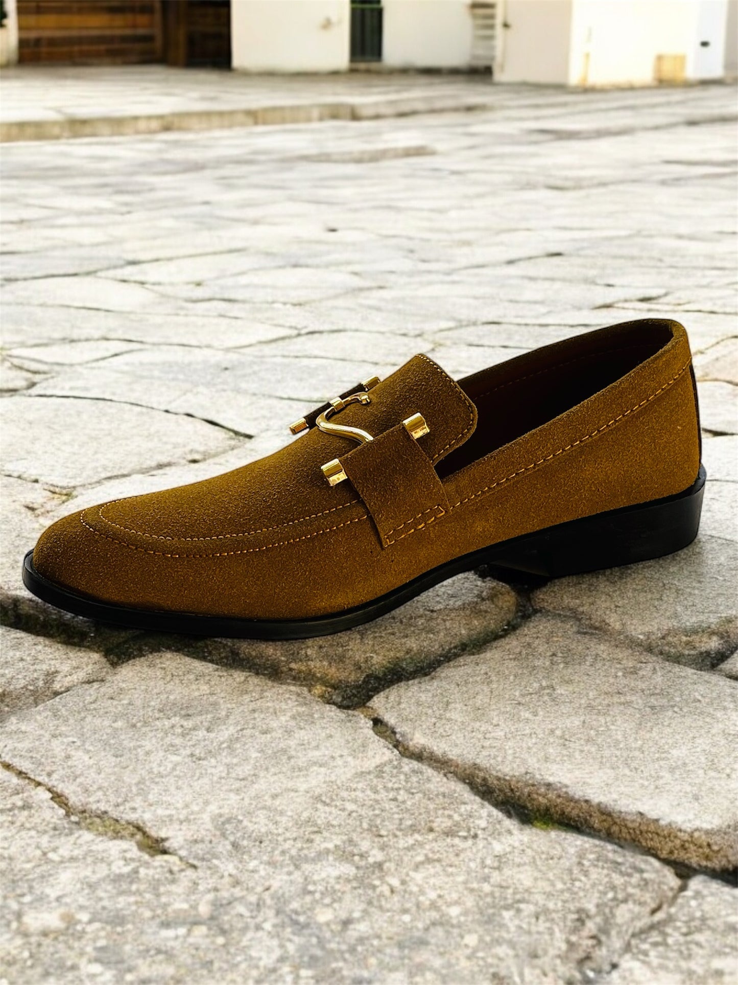 Luxury Suede Brown Loafers